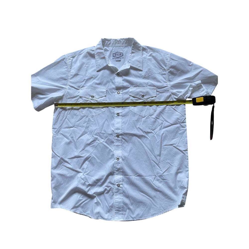 Western Snap button down shirt Size Large Cowboy Gibson Mens Rustic Rodeo Cowboy - Picture 5 of 6
